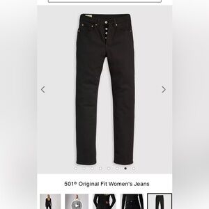 Levi's Women's Straight Leg Jeans - Black